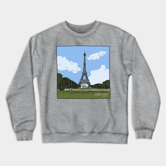 Eiffel Tower Crewneck Sweatshirt by ShopBuzz